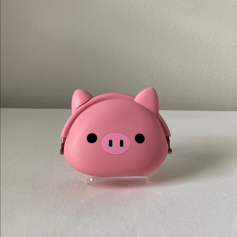 Pink Pig Coin Purse Wallet